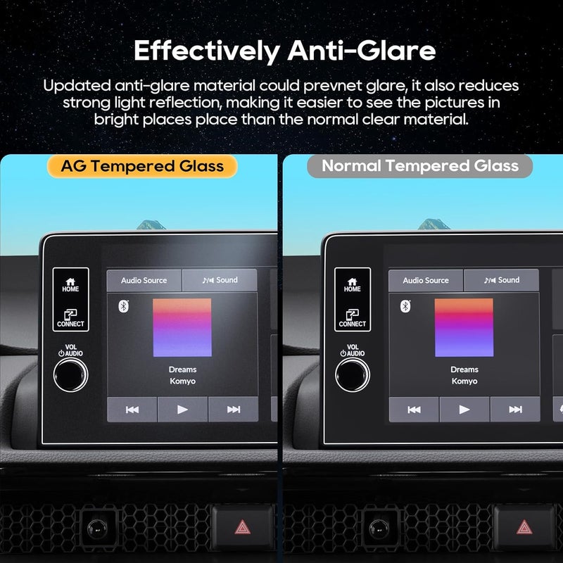 LFOTPP For 2026 CRV Screen Protector (WITHOUT Track Buttons)CRV Accessories 2026 Honda CRV (LX/EX/Sport Hybrid/EX-L/TrailSport Hybrid/Sport-L Hybrid)9 Inch Navi Touchscreen [Matte Glass] 2026 Anti-Glare Matte 9H Glass* - Image 4